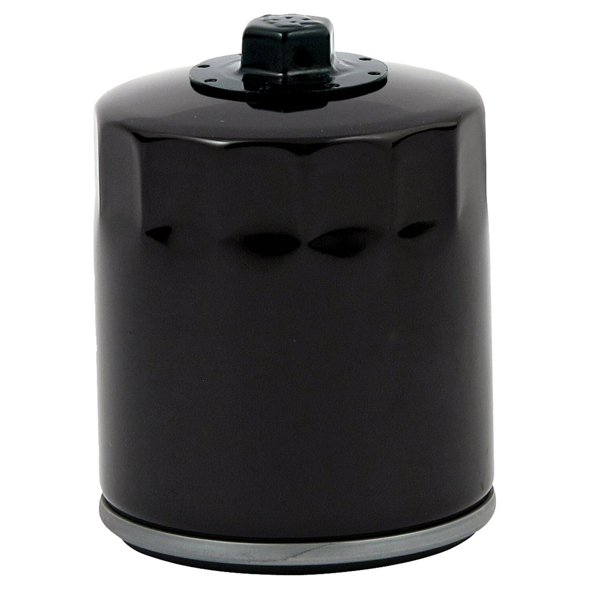 MCS spin-on oil filter with top nut - Black