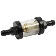 MCS Clear-view fuel filter 5/16 ID - Black