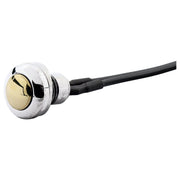 MCS Smooth push button switch - two-tone stainless/brass