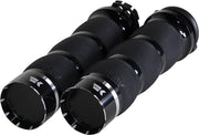 Khrome Werks Tracer Grips - Black Rubber, 1"