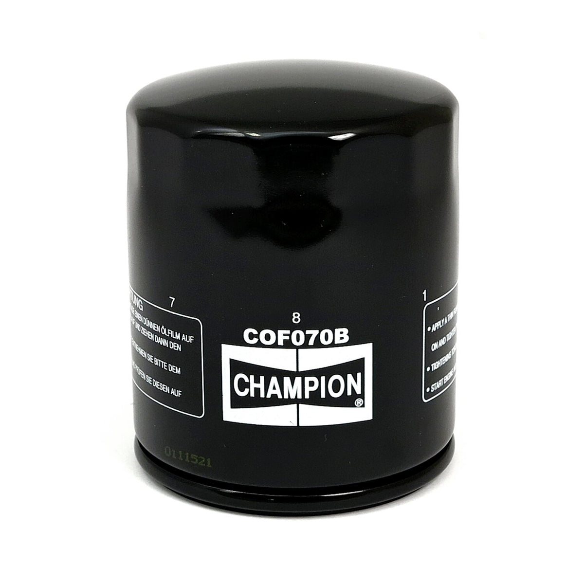 Champion spin-on oil filter - Black