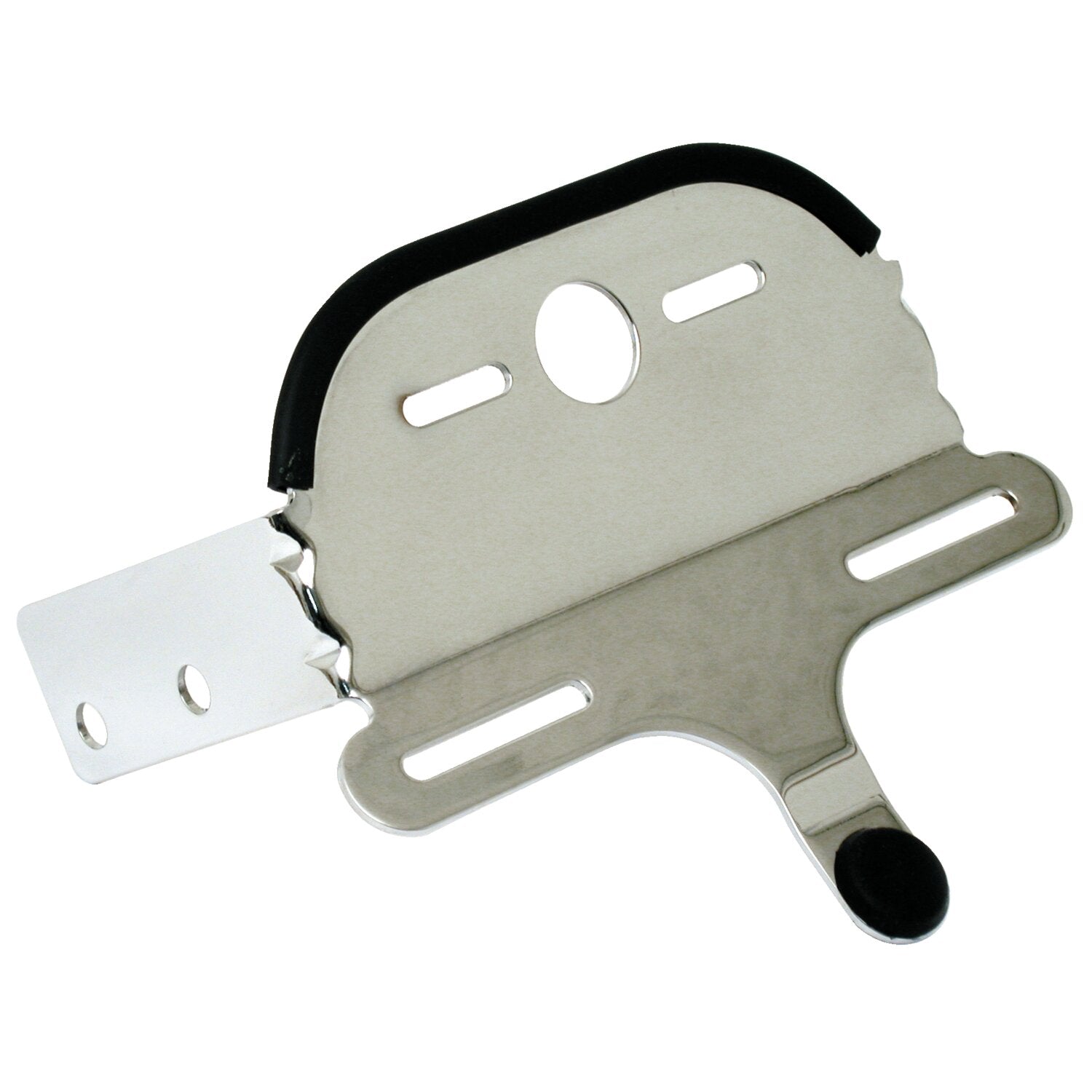 MCS Custom Fat Bob taillight bracket - Chrome - 6-1/2" wide