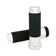 MCS Cobra billet aluminum grips - SP Chrome