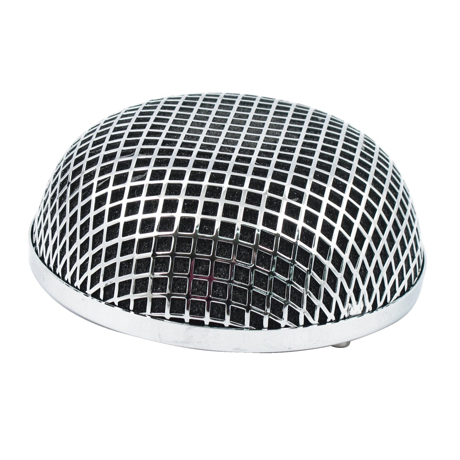 MCS Breather style air cleaner assembly round - Chrome