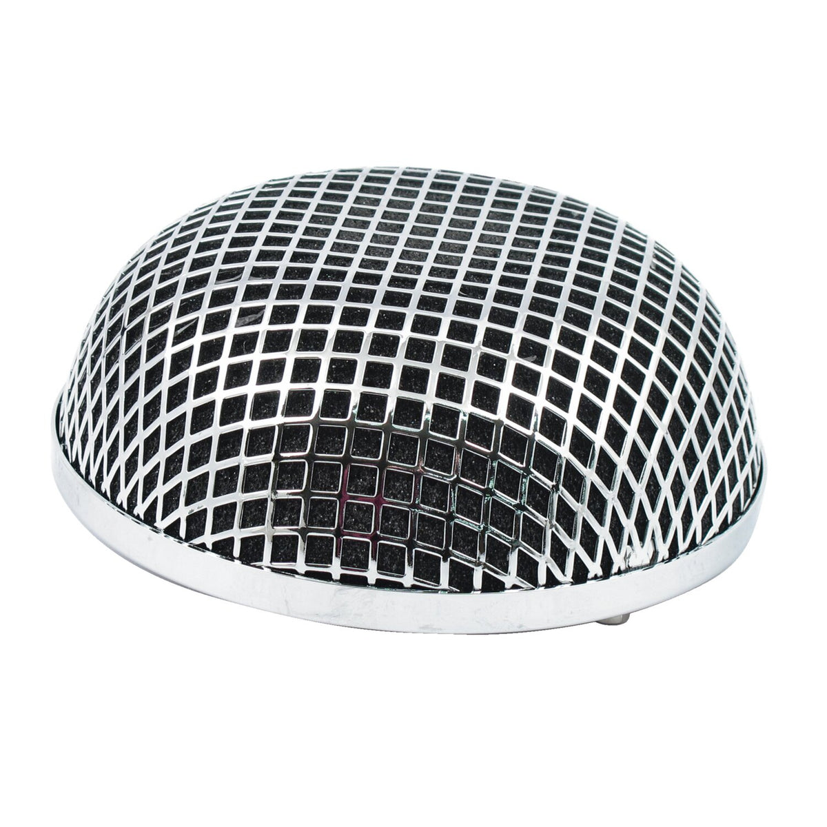 MCS Breather style air cleaner assembly round - Chrome
