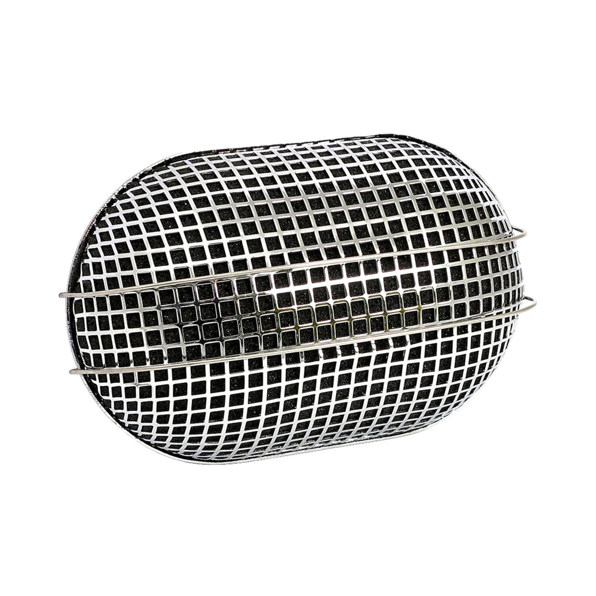 MCS Breather style air cleaner assembly oval - Chrome
