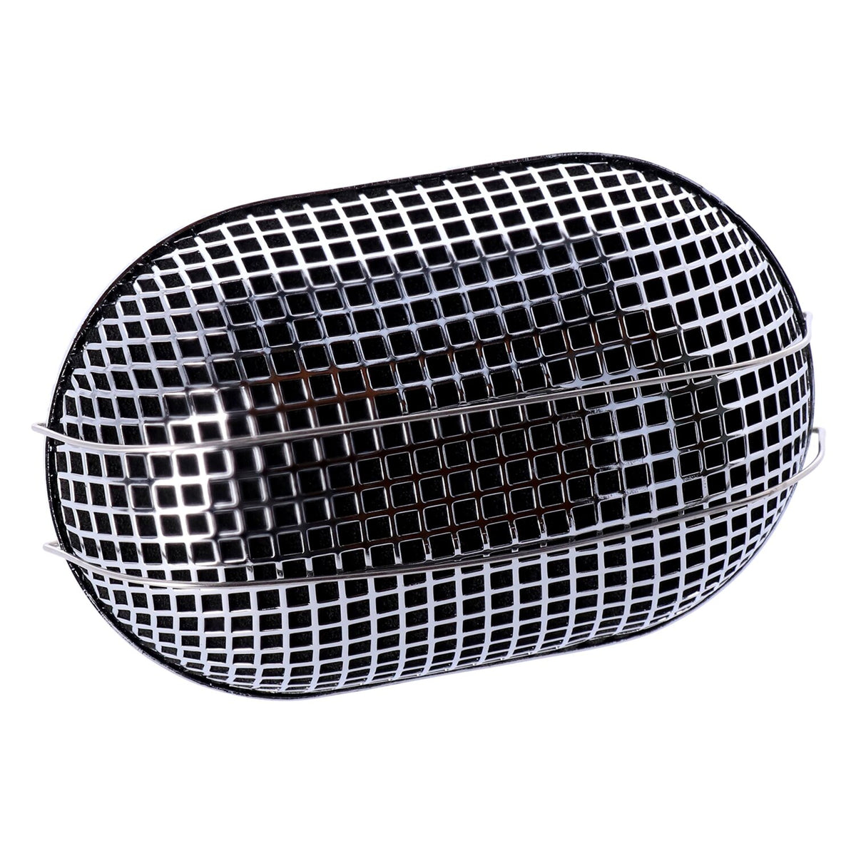 MCS Breather style air cleaner assembly oval - Chrome