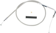 DRAG SPECIALTIES Stainless Braided Throttle Cable 90° Elbow