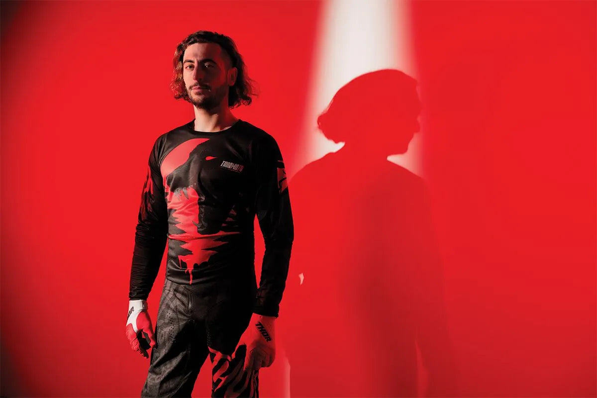 Thor Spectrum Mx Gloves - Red/White