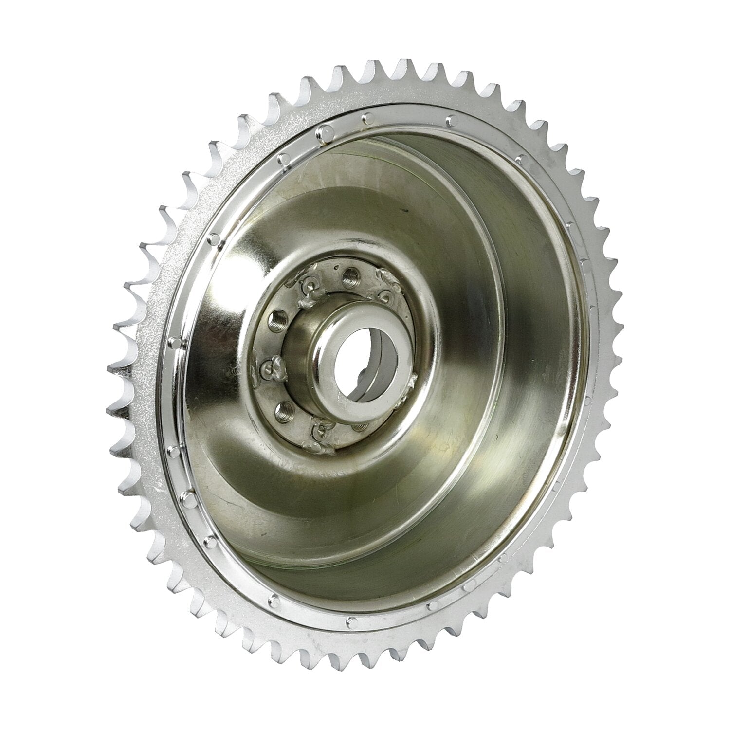 MCS 58-62 B.T - Rear brake drum & sprocket - Chrome