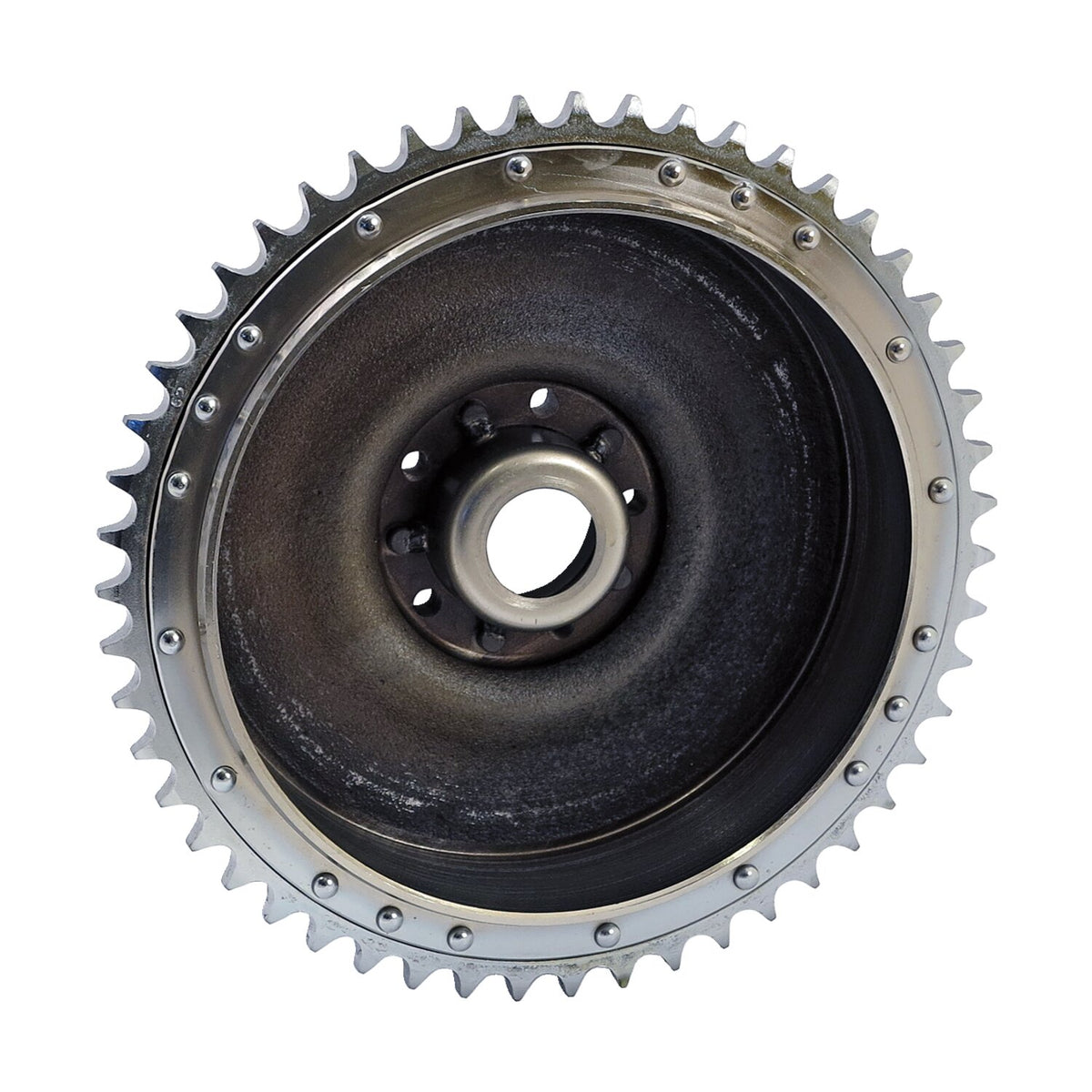 MCS 63-66 B.T - Rear brake drum & sprocket - Chrome