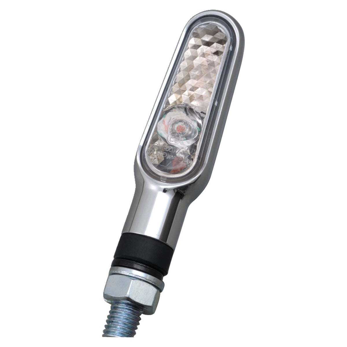 Daytona D-Light mini LED turn signal set - Chrome clear lens