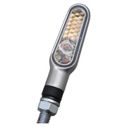 Daytona D-Light mini LED turn signal set - Silver clear lens