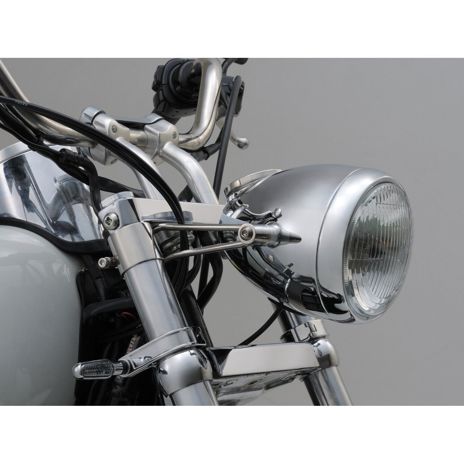 MCS Bracket for 'vintage' headlamp - 41mm fork tubes - Polished ss