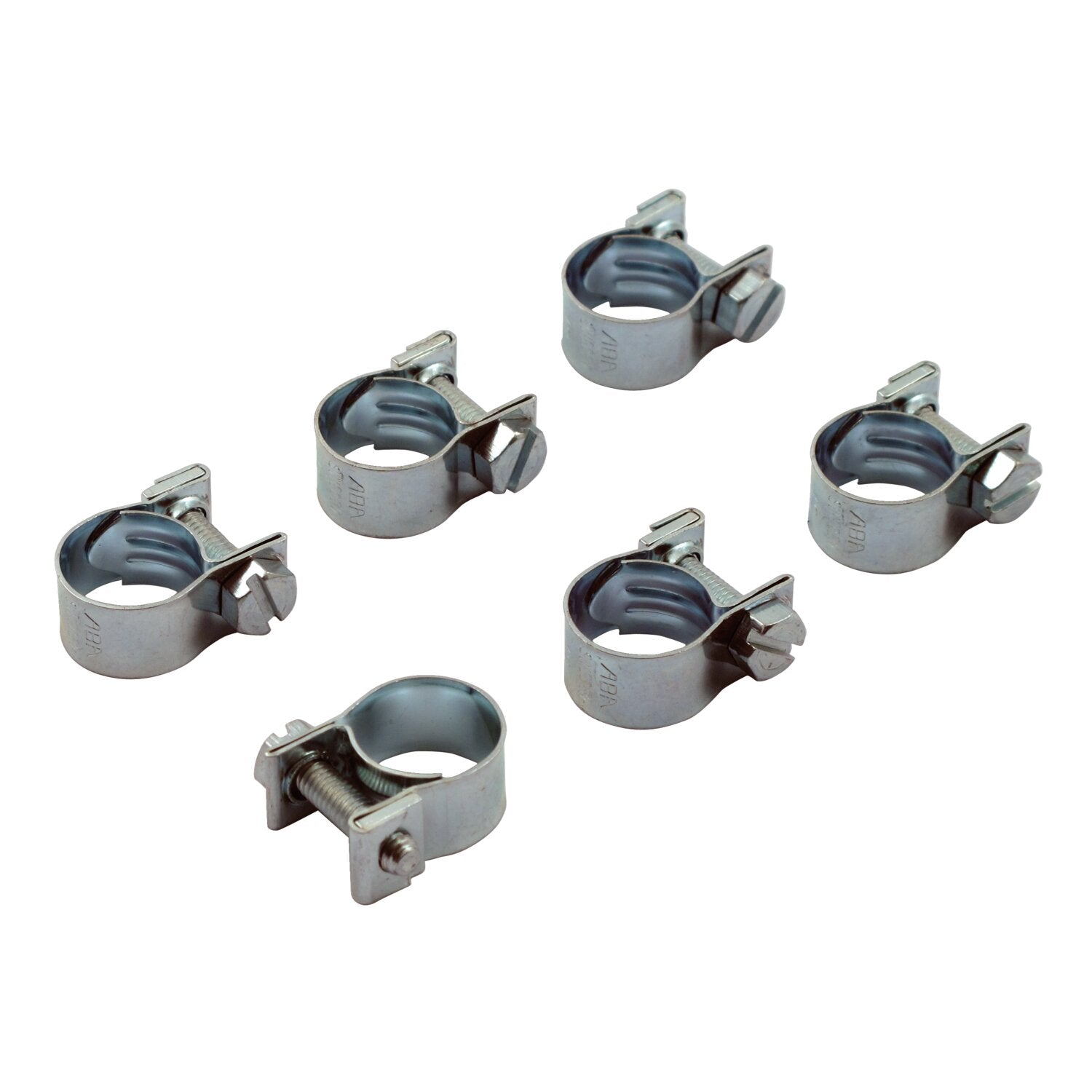 Aba hose clamps 12mm for 1/4" hose - Zinc plated