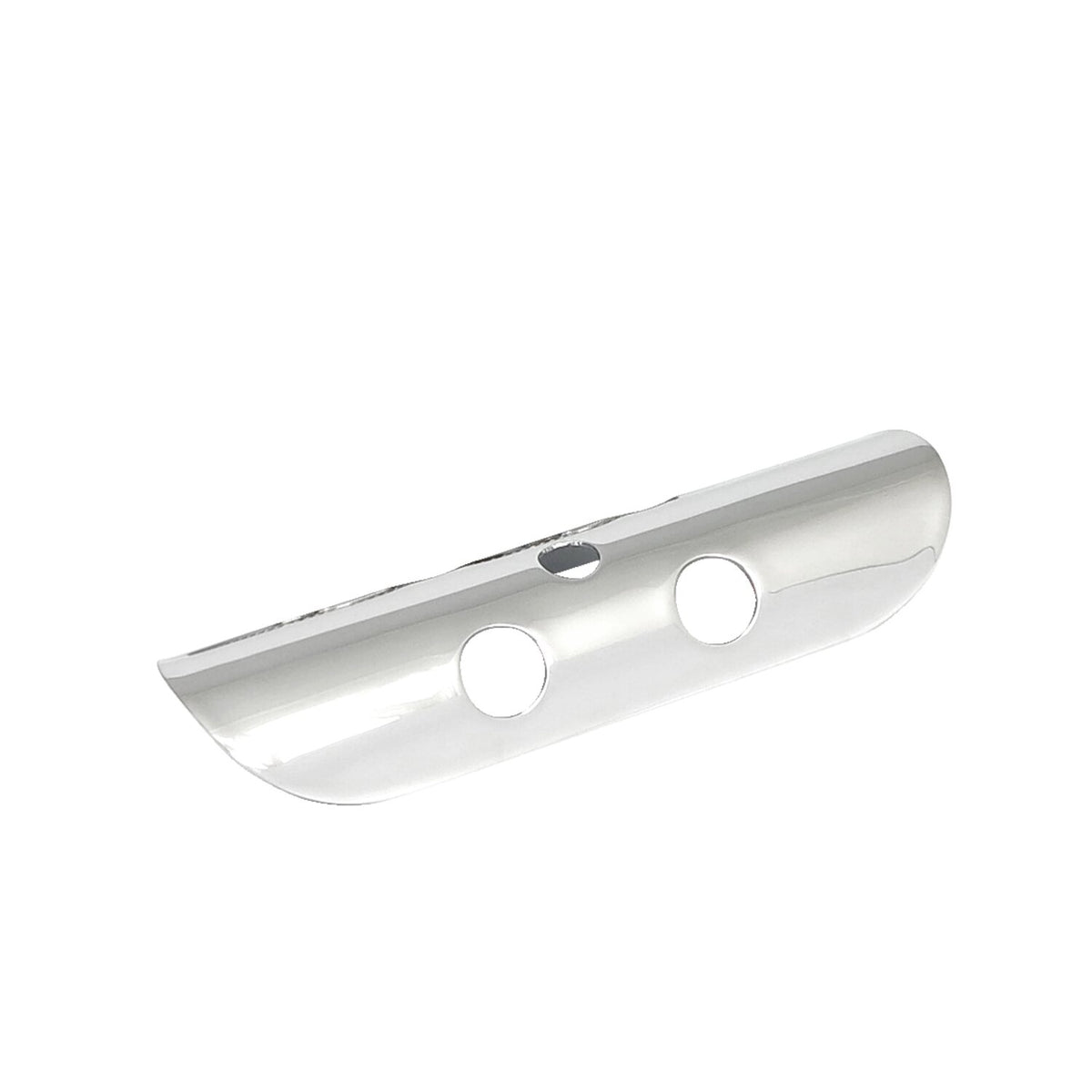MCS Universal bullet hole heat shield 7" long chrome