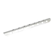 MCS Universal bullet hole heat shield 18" long chrome