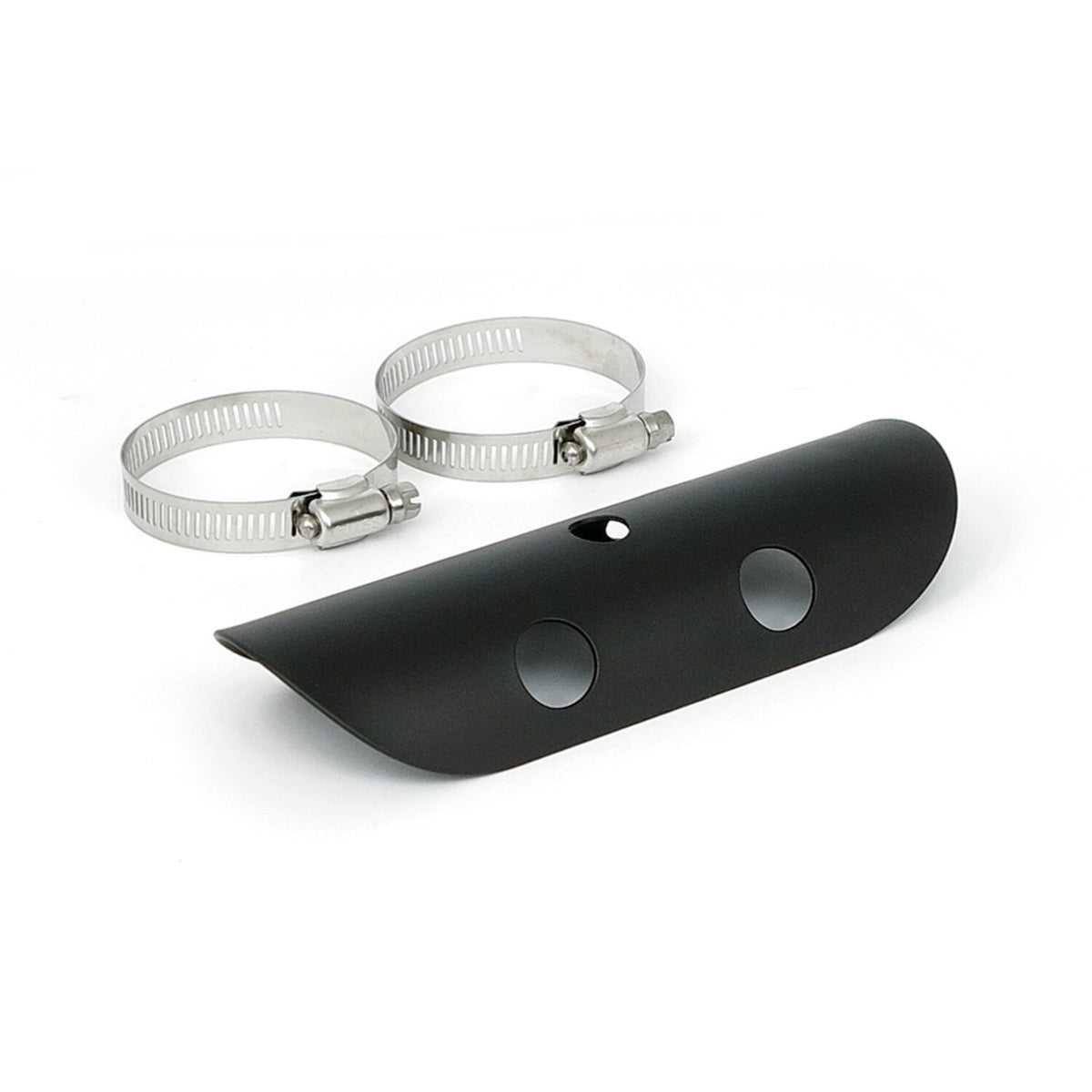 MCS Universal bullet hole heat shield 7" long black