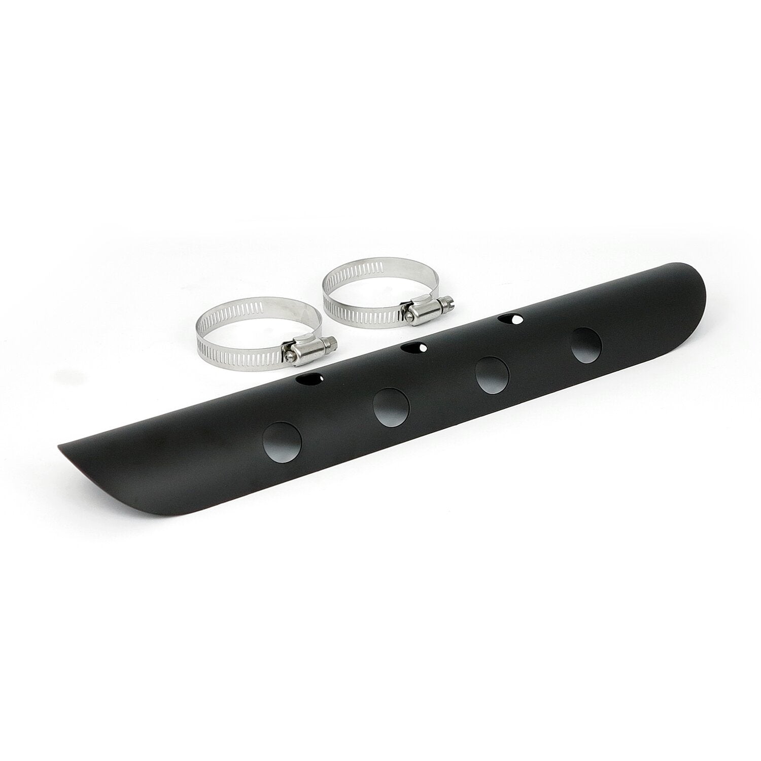 MCS Universal bullet hole heat shield 14" long black