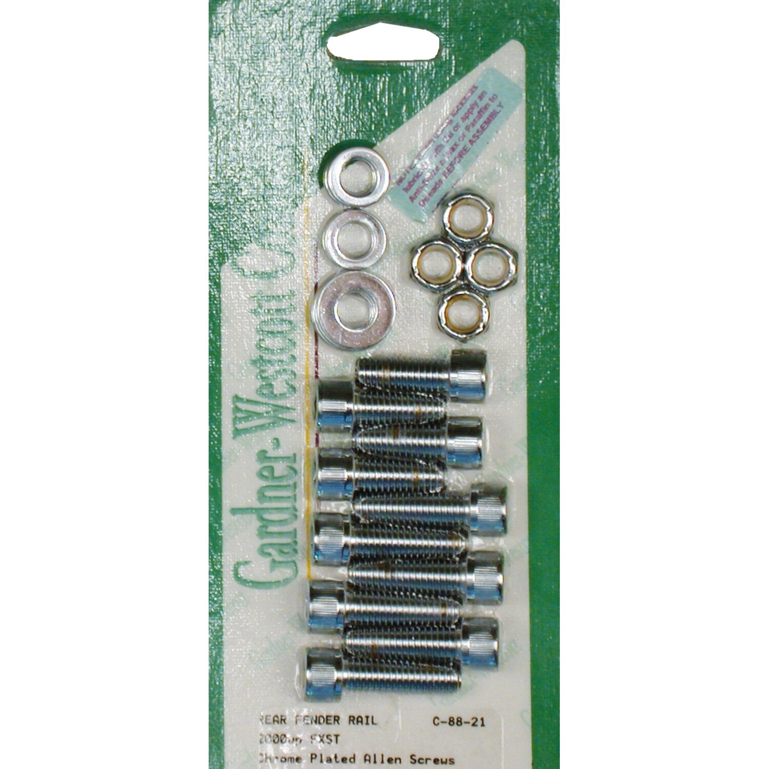 Gardner-Westcott fender strut mount kit - Chrome Allen head