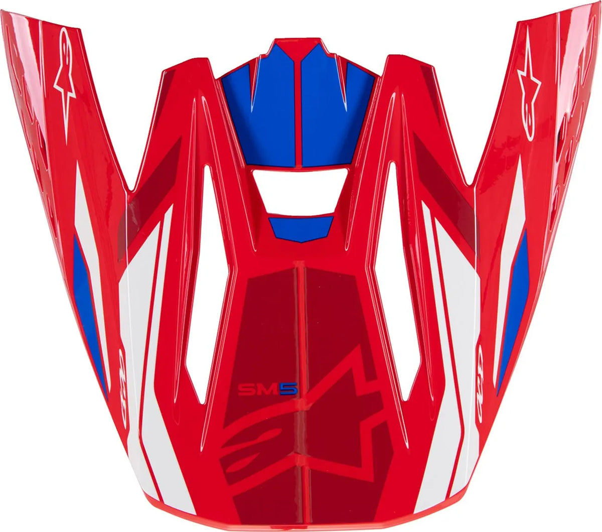 Alpinestars Supertech M5 ACT2 Helmet Visor Red/Blue