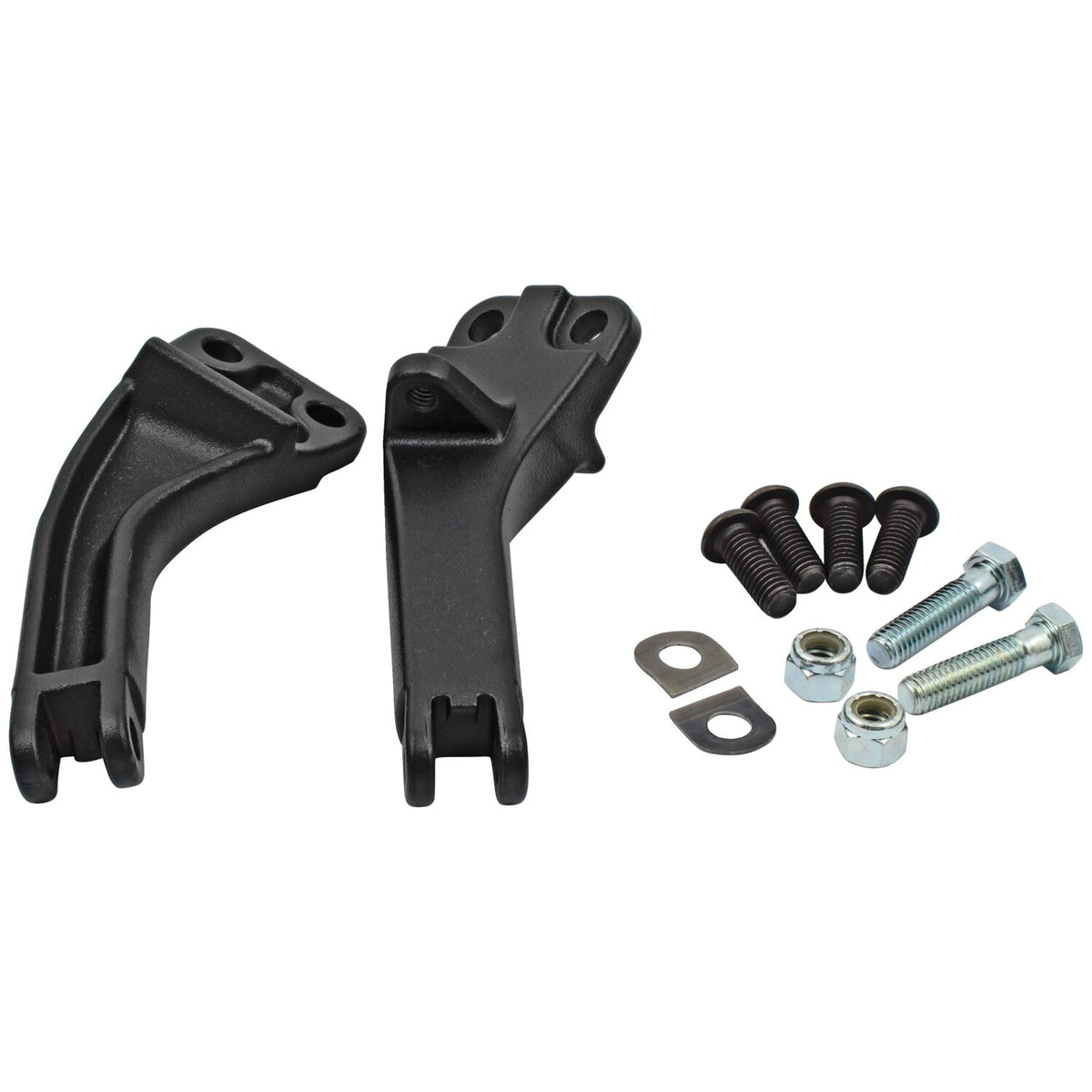 MCS Dyna passenger foot peg mount bracket kit - Black