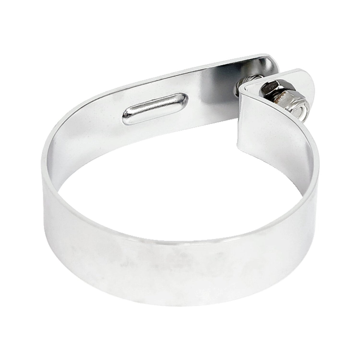 MCS Muffler short P-clamp 3-1/4" - Chrome steel