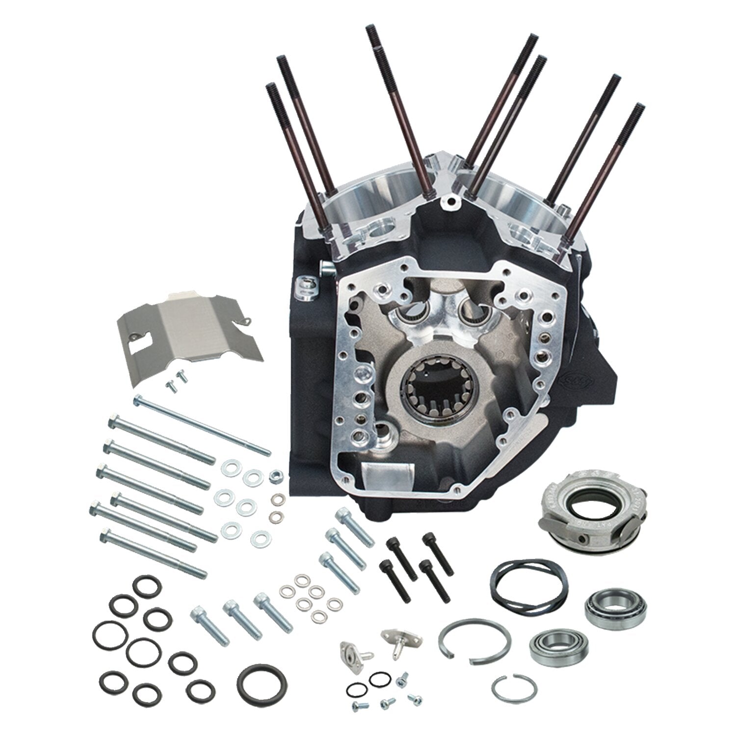 S&S 99-06 crankcase assembly 4-1/8" bore - Black