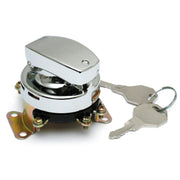 MCS FL style ignition switch - 6-pole flat key chrome