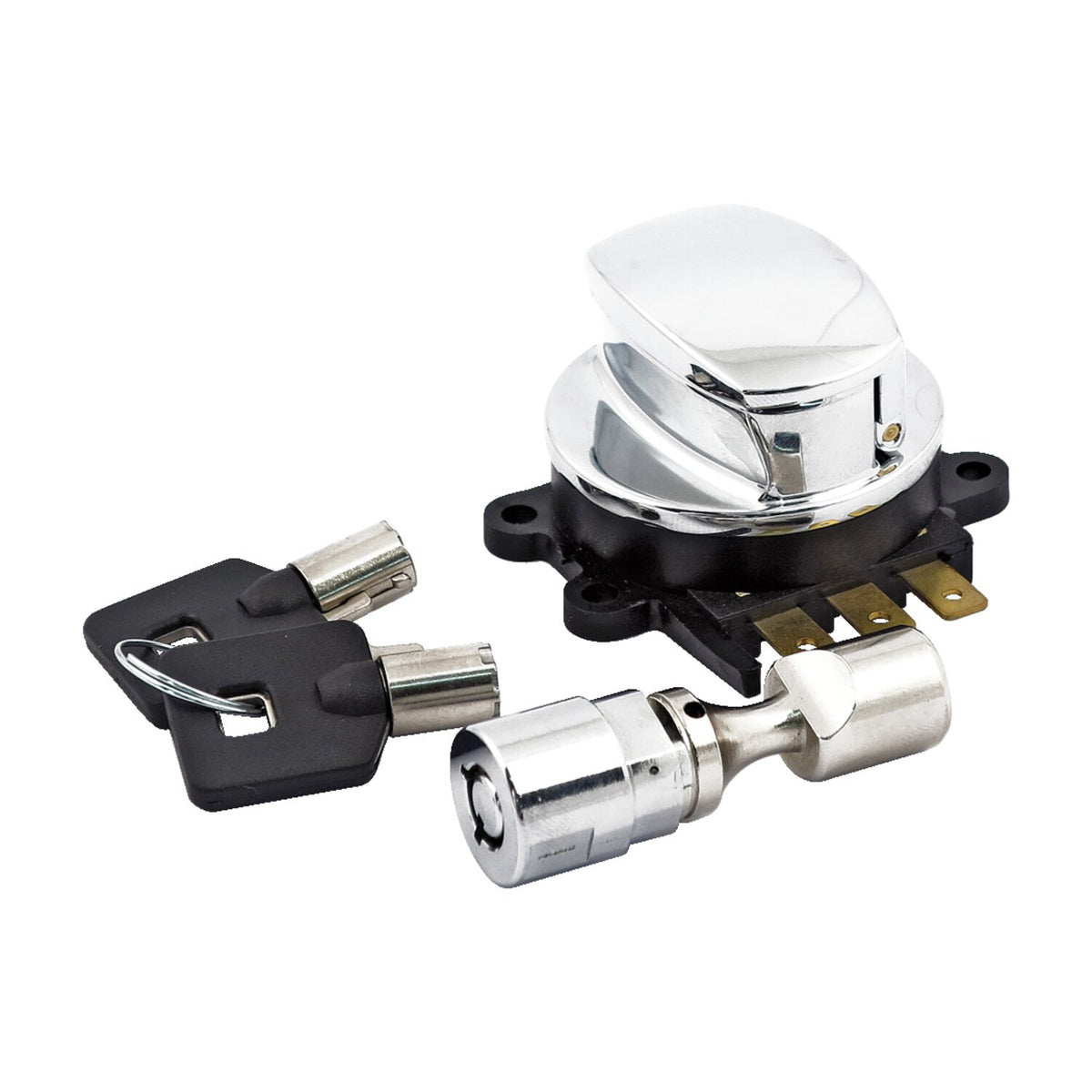 MCS 96-up ignition switch side hinge type - Chrome