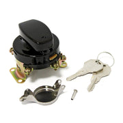 MCS FL style ignition switch - 6-pole flat key black