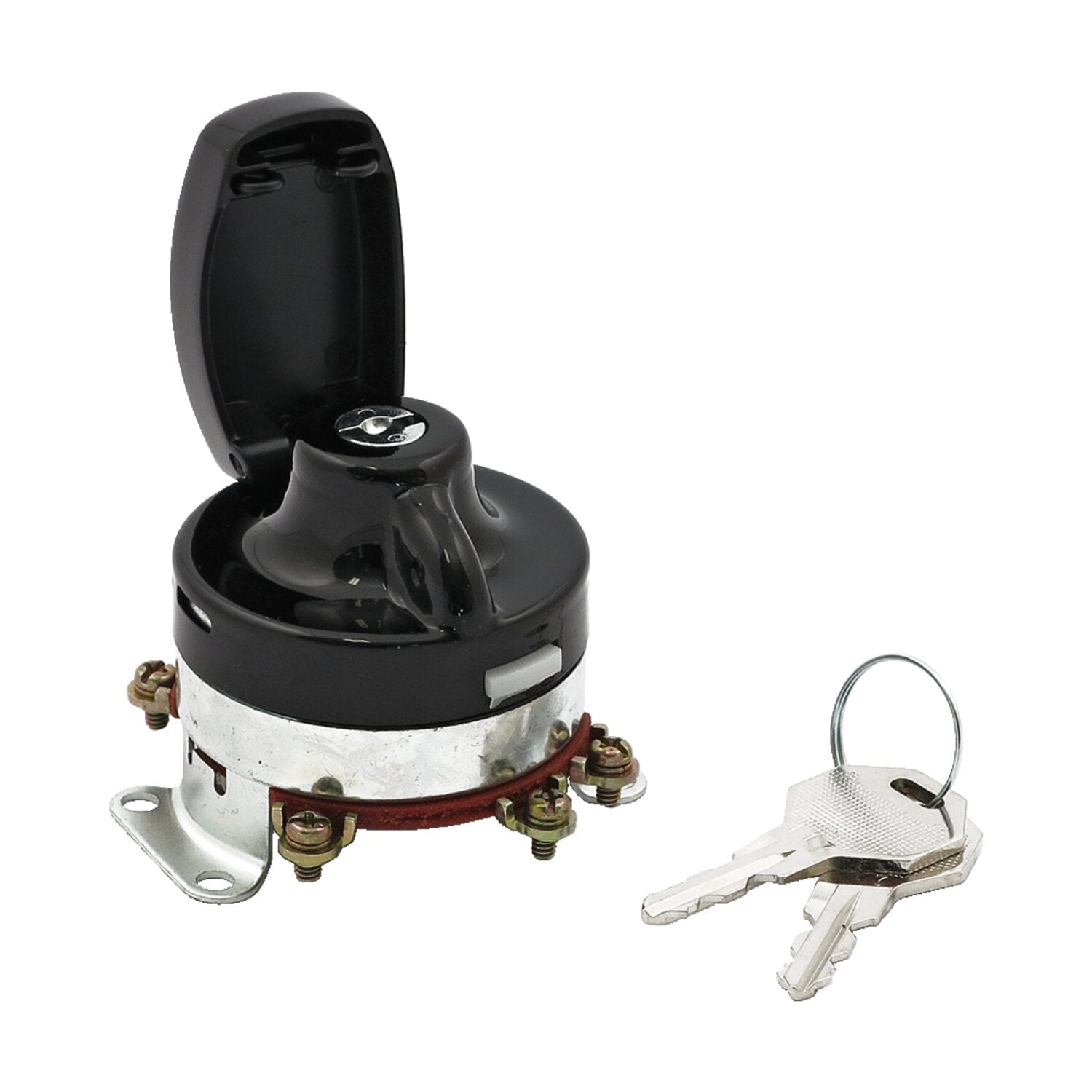 MCS FL style ignition switch 'electronic' - flat key - Black