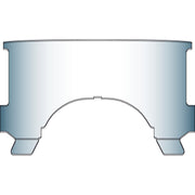 National Cycle repl - adj - lower window (style B) - Clear