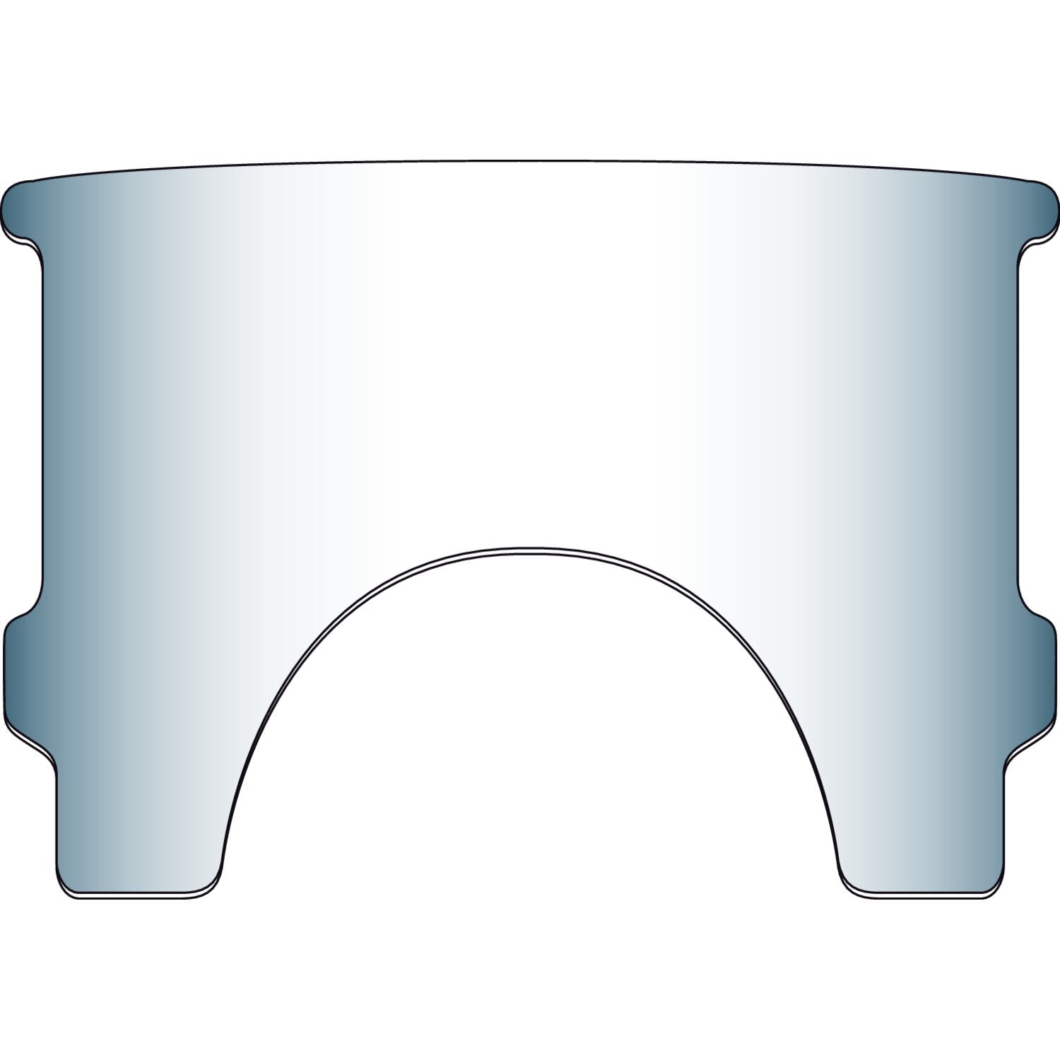 National Cycle repl - adj - lower window (style A) - Clear