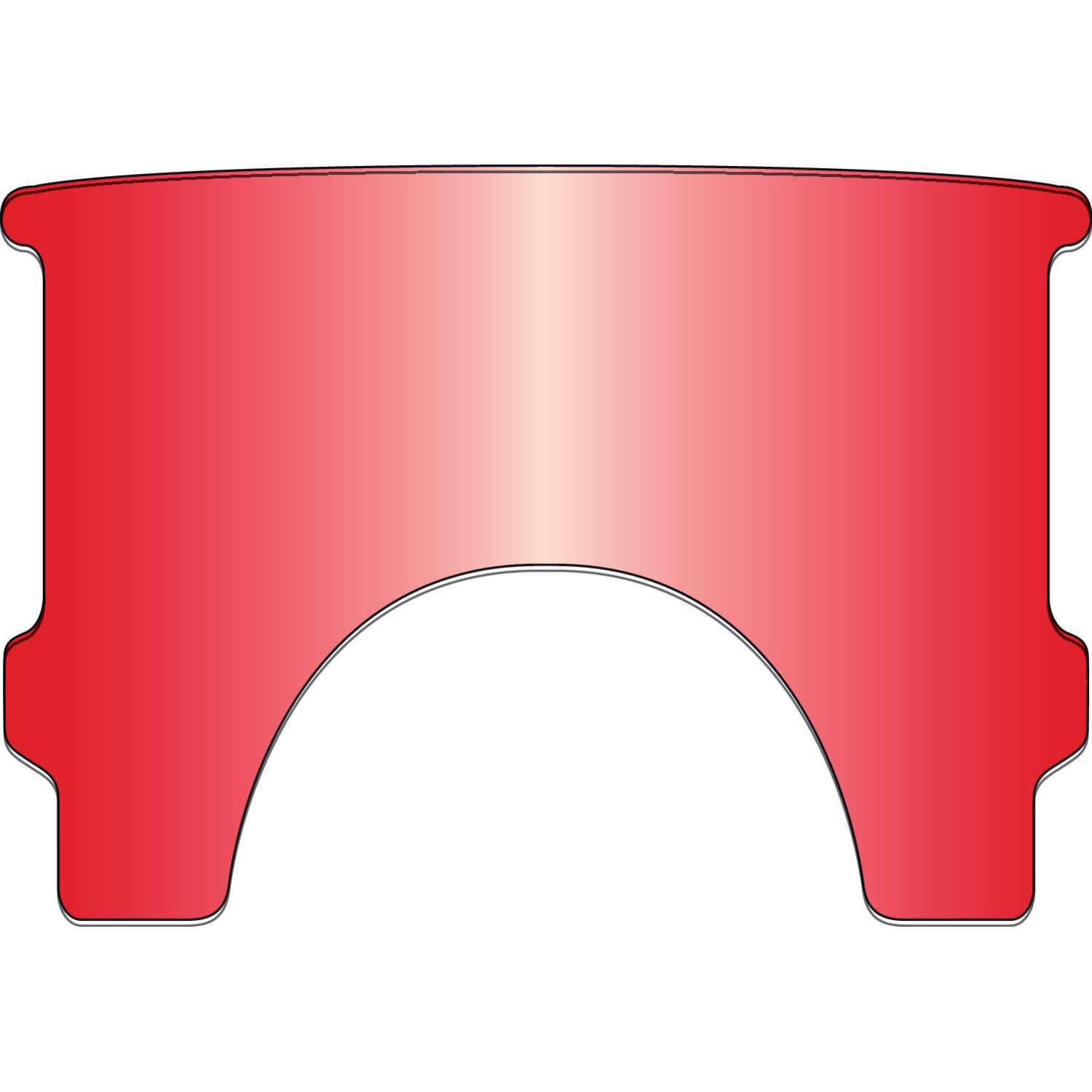 National Cycle repl - adj - lower window (style A) - Red