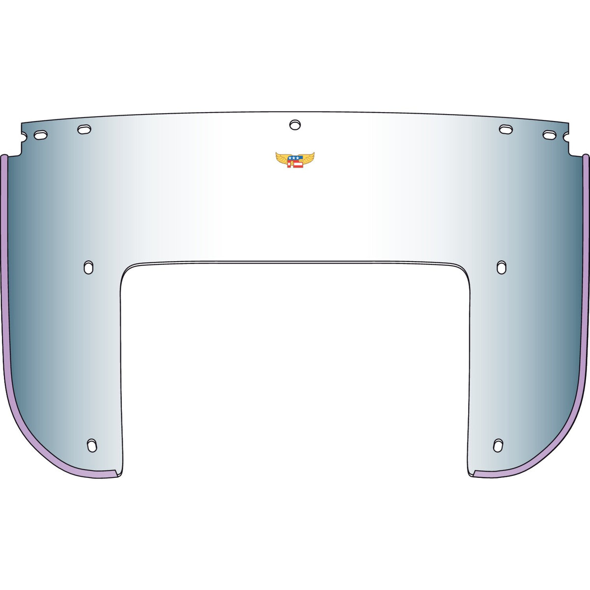 National Cycle Beaded 5-bolt lower window - Clear