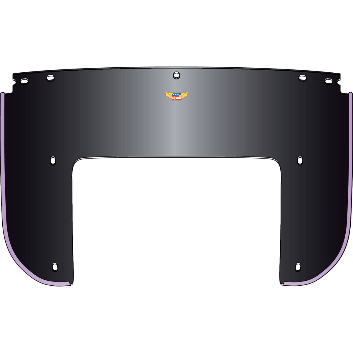 National Cycle Beaded 5-bolt lower window - Black