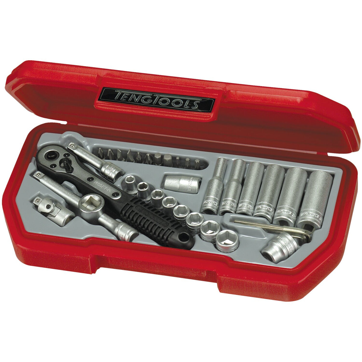 Teng Tools 1/4" socket wrench set - US 35pc