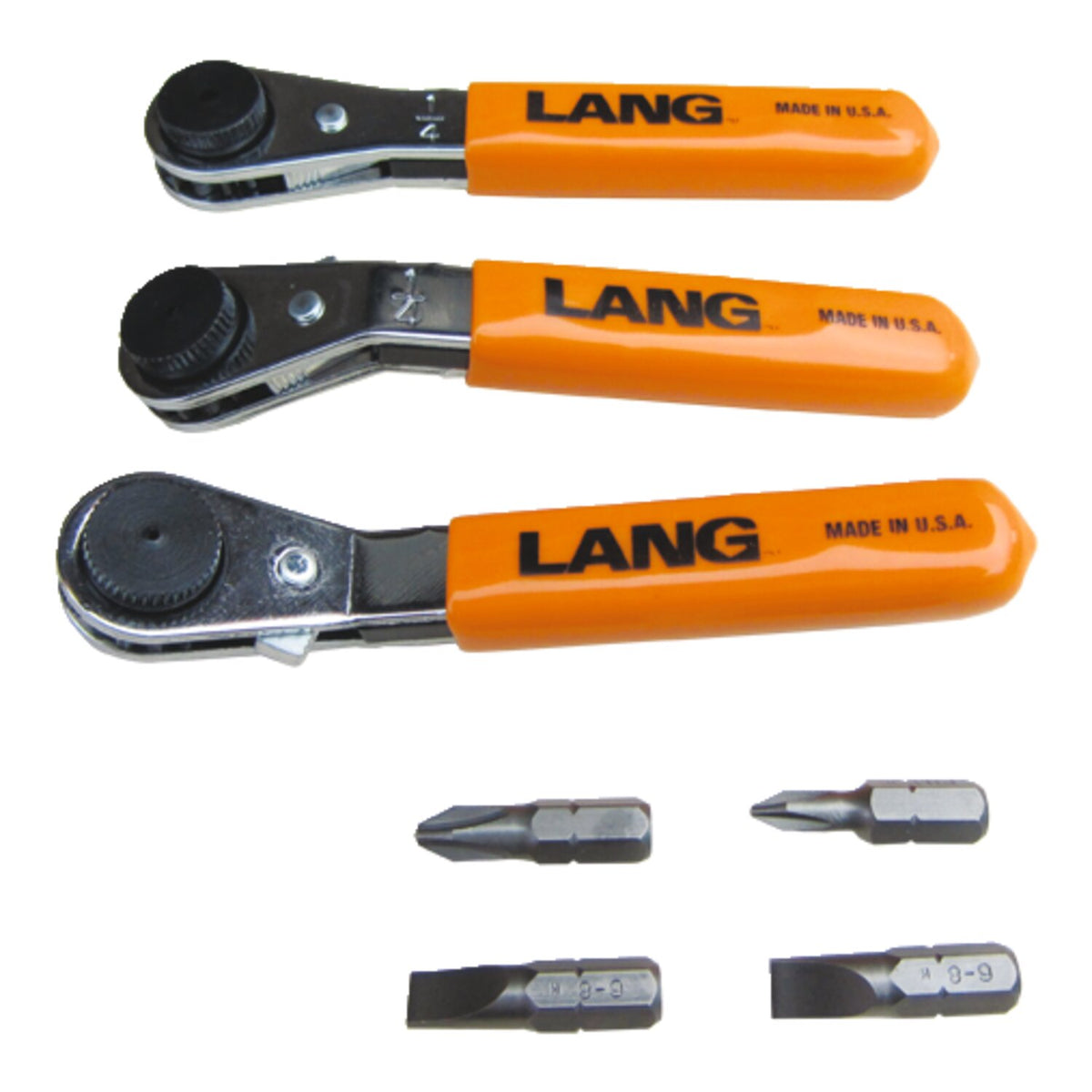 Lang Tools mini ratcheting bit wrench - Straight