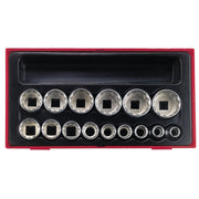 Teng Tools 15-pc US sized 12-point sockets