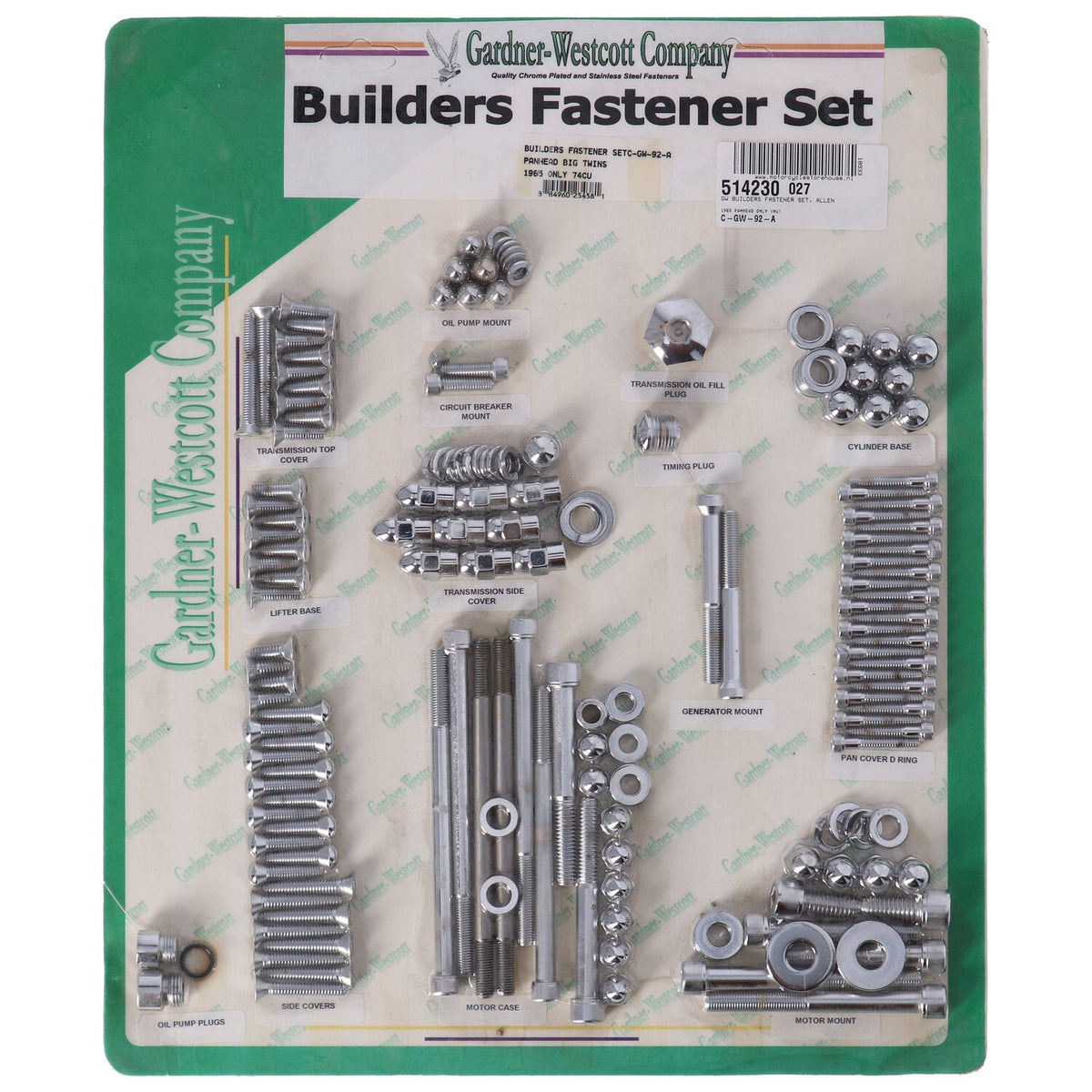 Gardner-Westcott Builders fastener set allen