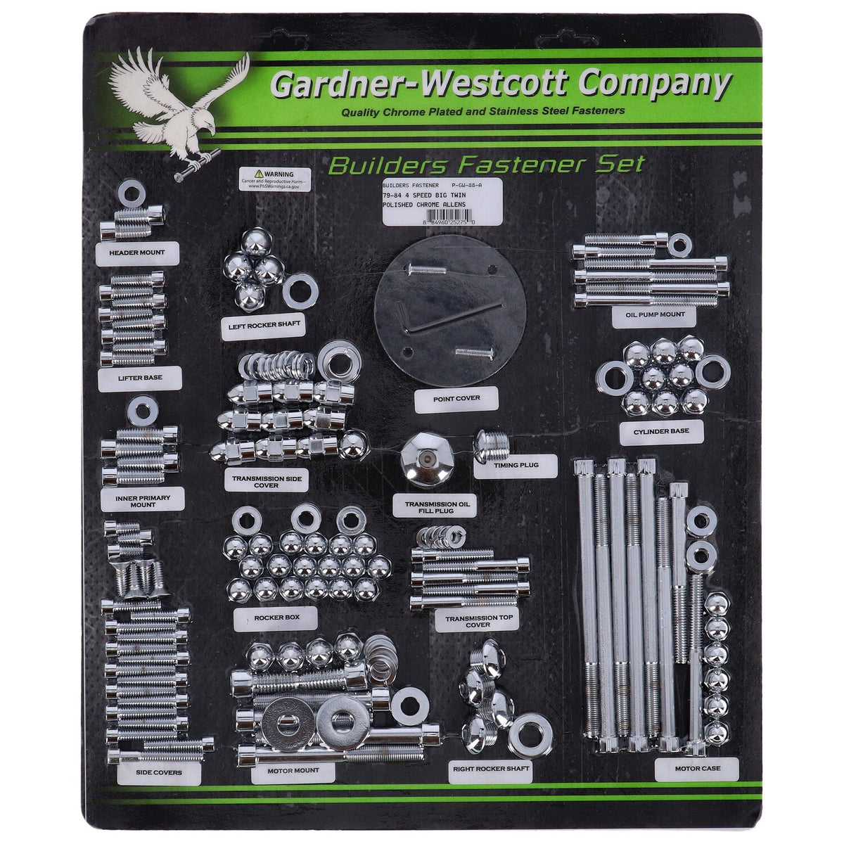 Gardner-Westcott Builders fastener set polish - allen
