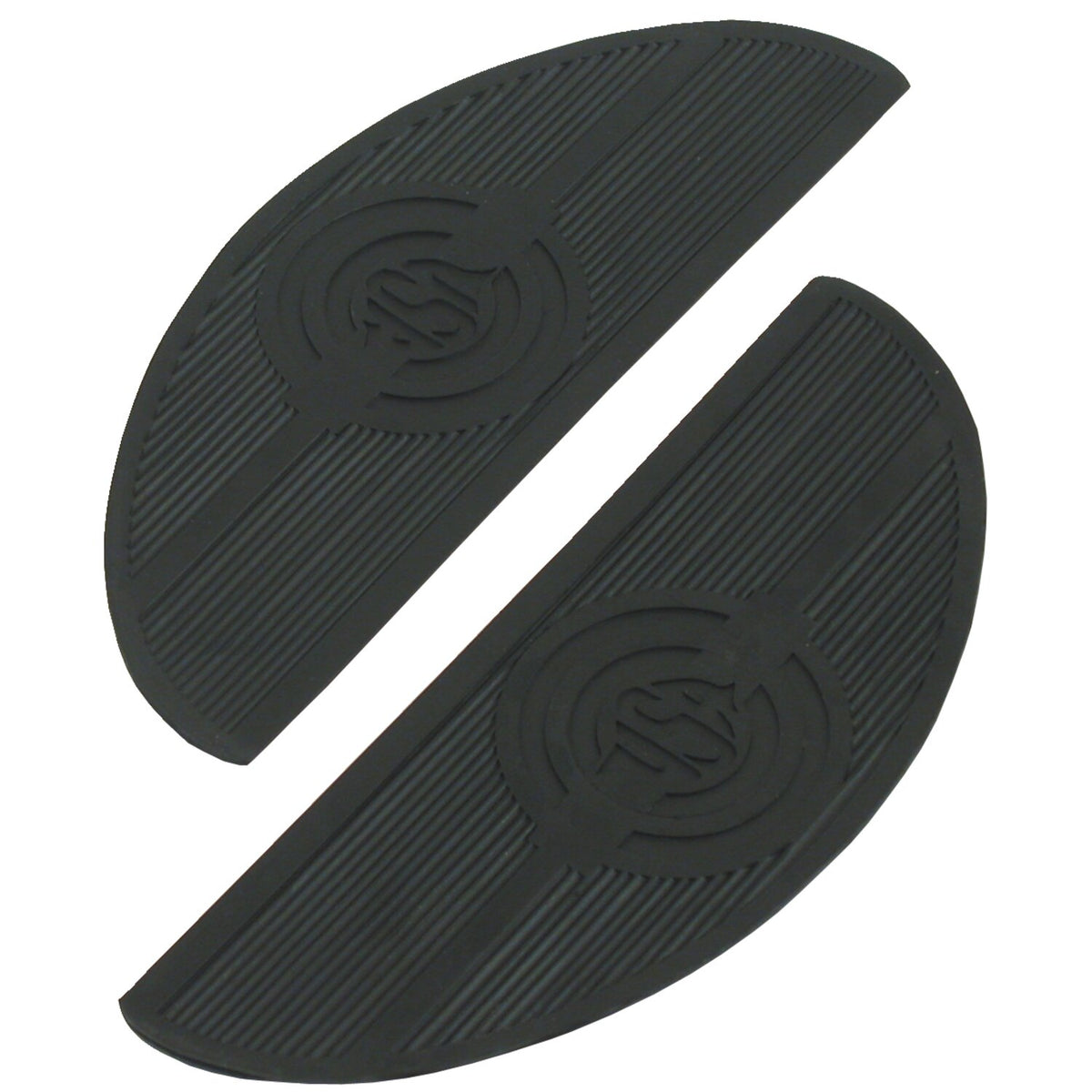 MCS Oval shaped floorboard pads - rider - Black