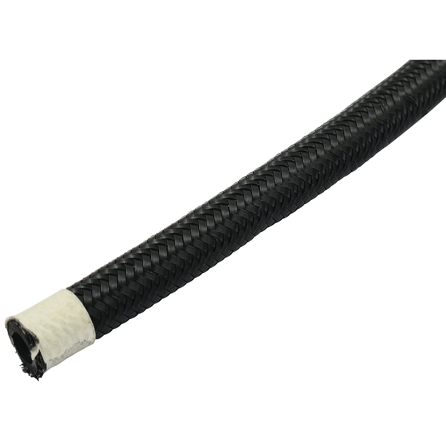 MCS Braided hose 1/2" (12.5mm) - Black nylon