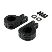 MCS Engine guard foot peg mount kit - 1-1/2" (38mm) tubing - Black