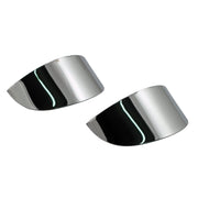 MCS Smooth turn signal visor set - Chrome