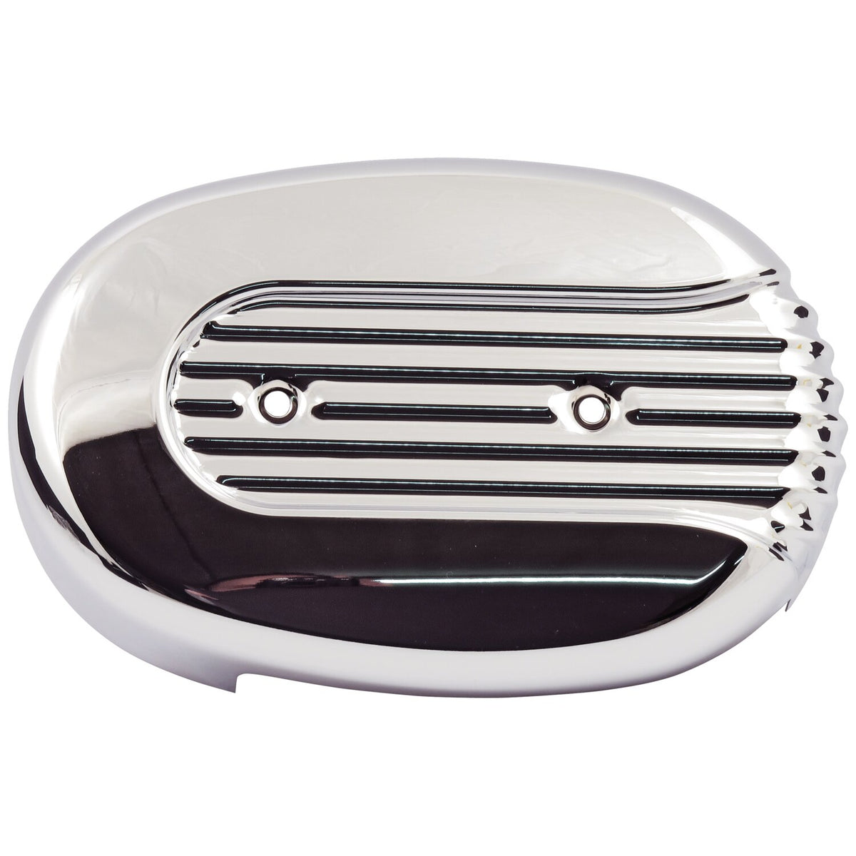MCS XL Sportster air cleaner cover - Chrome grooved