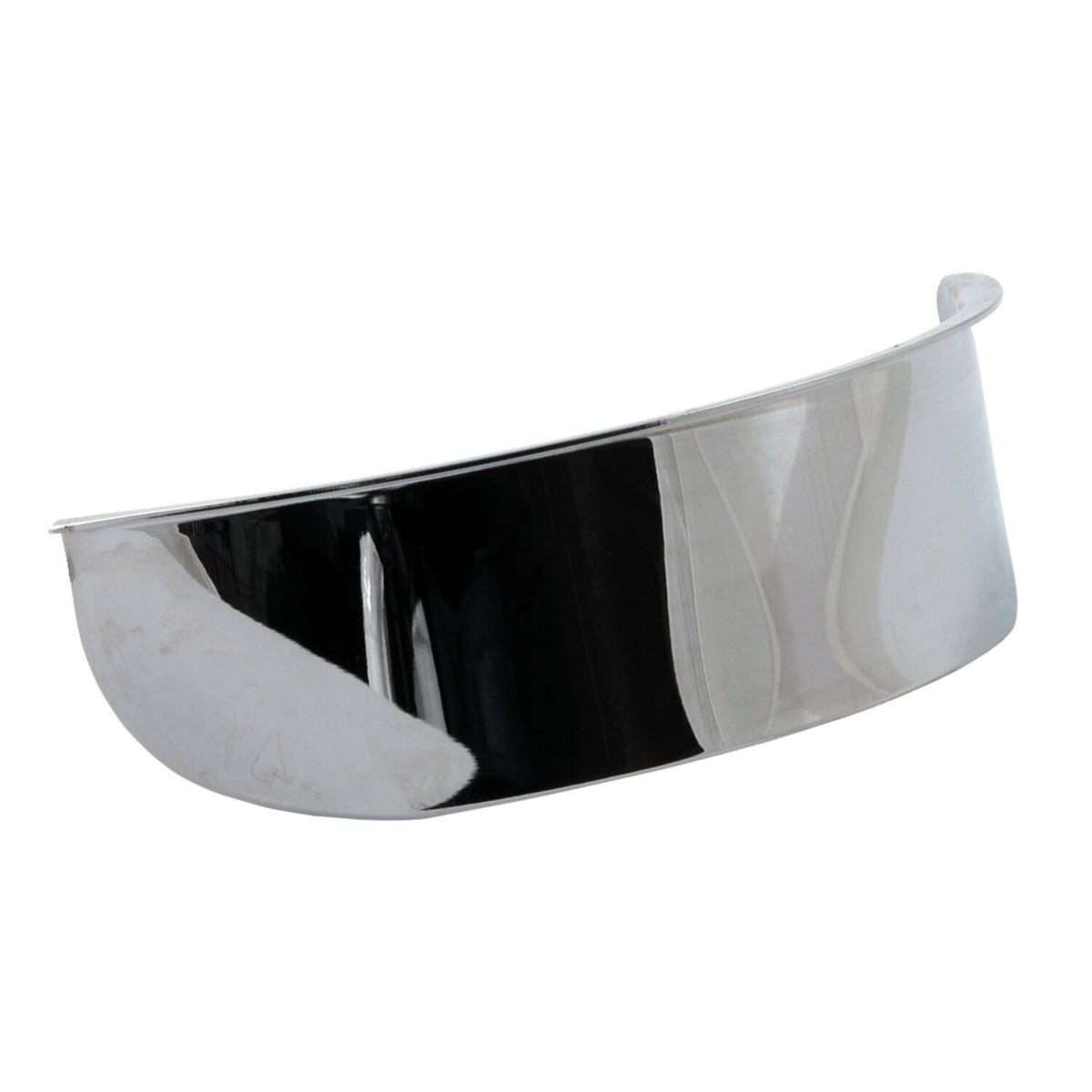MCS Smooth headlamp visor - 5-3/4" - Chrome