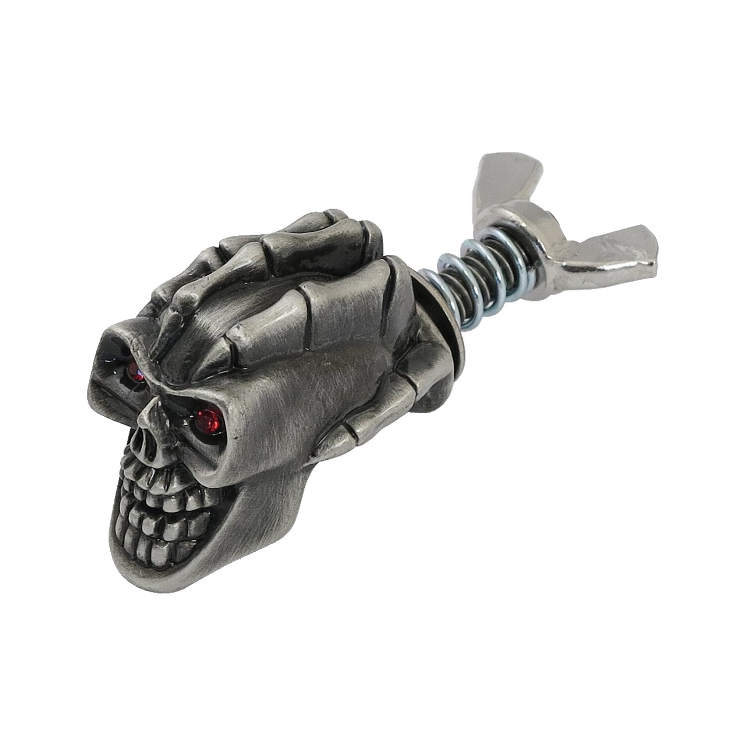 MCS License plate mount kit Loki skull - Pewter