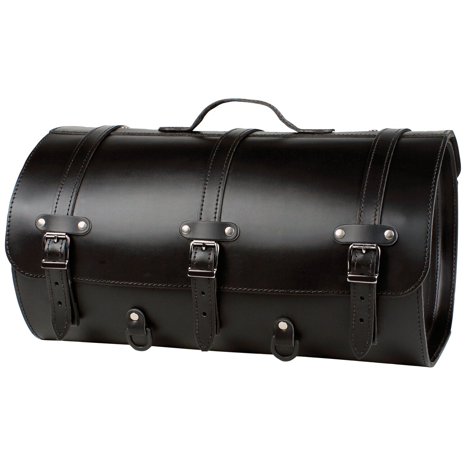 MCS motorcycle leather suitcase - 37 liter - Black